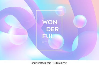 Modern color fluid background template
