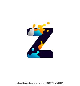 Modern Color Full Letter Z Logo, Initial Letter For Name, Alphabet Logo Template, Modern Logo, Color Full Logo Template