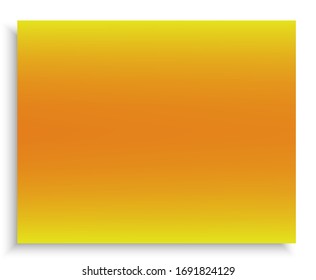 Modern color gradient background. Creative backdrop with smooth and soft shadow. Vector illustration space. Yellowd trendy and easy editable colored banner template.