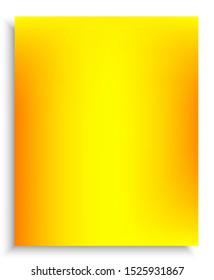 Modern color gradient background. Vector illustration pastel. Graphic backdrop with smooth and soft shadow. Yellow trendy and easy editable colored banner template.