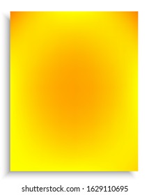 Modern color gradient background. Vector illustration wallpaper. Effective backdrop with smooth and soft shadow. Yellow trendy and easy editable colored banner template.