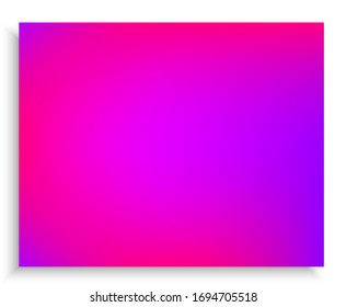 Modern color gradient background. Vector illustration art. Cool backdrop with smooth and soft shadow. Violet trendy and easy editable colored banner template.