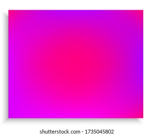 Modern color gradient background. Vector illustration space. Fresh backdrop with smooth and soft shadow. Violet trendy and easy editable colored banner template.
