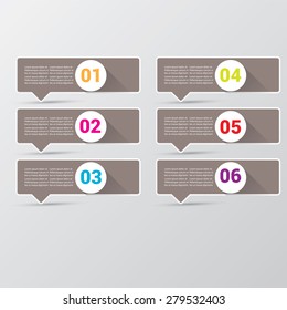 modern color Infographic banners. Vector illustration can be used for workflow layout, diagram, number options, web design.