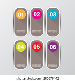 modern color Infographic banners. Vector illustration can be used for workflow layout, diagram, number options, web design.