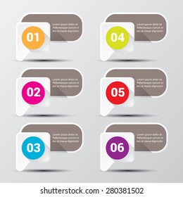 modern color Infographic banners. Vector illustration can be used for workflow layout, diagram, number options, web design.
