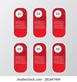 modern color Infographic banners. Vector illustration can be used for workflow layout, diagram, number options, web design.