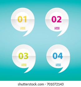 modern color Infographic paper banners. Vector illustration can be used for workflow layout, diagram, number options, web design.