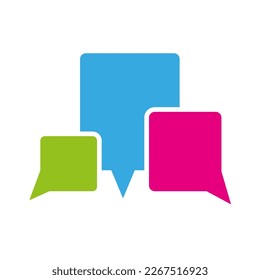Modern color messages. Vector illustration.