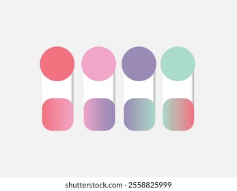 Modern Color palette with Gradient colour theme collection graphic design, web, art, fashion use your next project 