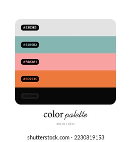 Modern Color Palettes, Accurately with Codes. Perfect for use by illustrators