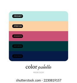 Modern Color Palettes, Accurately with Codes. Perfect for use by illustrators