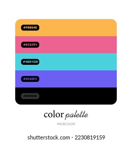 Modern Color Palettes, Accurately with Codes. Perfect for use by illustrators