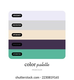 Modern Color Palettes, Accurately with Codes. Perfect for use by illustrators