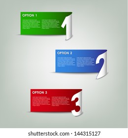 Modern color paper progress option background