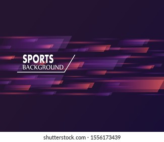 Modern color poster for sports. Vector illustration