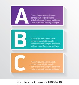 modern color progress paper design template / can be used for infographics / numbered banners / speech bubbles / graphic or website layout vector