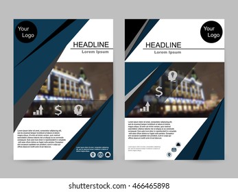 Modern Color Scheme with City Background Business Book Cover Design Template in A4. Can be adapt to Brochure, Annual Report, Magazine, Poster, Corporate Presentation, Portfolio, Flyer, Banner, Website