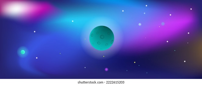 Modern color Space Background poster mesh gradient illustration vector eps 10
