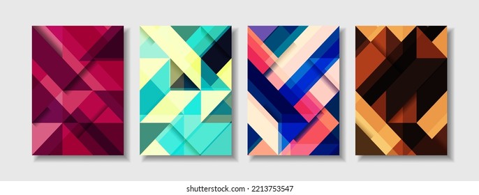 Modern color style cover and background abstract poster gradient design