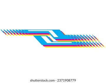 Modern color vector pattern for packaging design, interior decoration, clothing, web design, cover, vehicle, sports.
Decorative strip. Vector background.