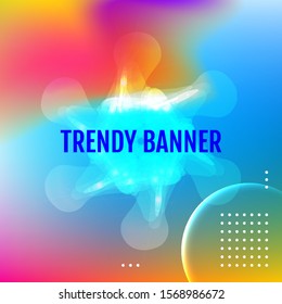 Modern colored abstract background. Vector gradient mesh.