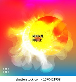 Modern colored abstract background. Vector gradient mesh.