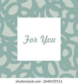 Modern colored of abstract doodle card designs featuring seamless pattern with text