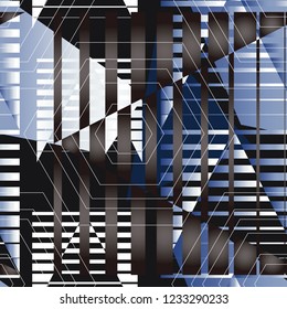 Modern colored Abstract geometric seamless pattern for sports. Graphic vector. Vector illustration.