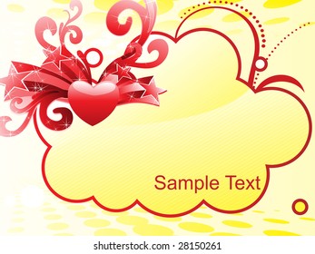 Modern colored and artwork background with free space for your text