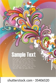 Modern colored background with free space for your text