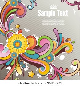 Modern colored background with free space for your text
