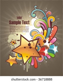 Modern colored background with free space for your text