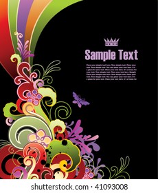 Modern colored background with free space for your text