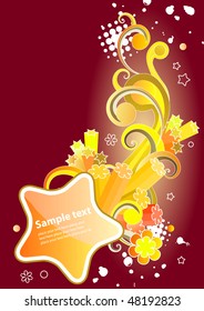 Modern colored background with free space for your text