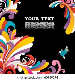 Modern colored background with free space for your text