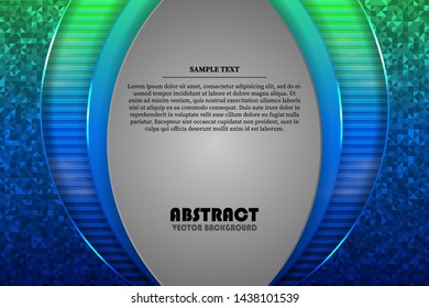 Modern colored background vector overlap layer with abstract style for background design. Texture with random colored triangle decoration. Green and blue skies.