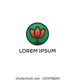 Modern farbiges Lotus-Logo