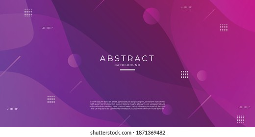 Modern colored memphis background. Technology business style web header vector design with abstract circle dot liquid geometric shapes