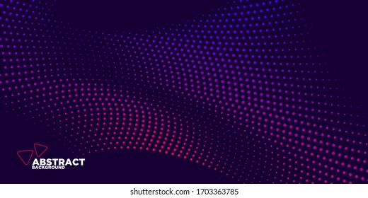 Modern colored poster for sports. Abstract vector style. dots and particles. Illustration suitable for design - Vector Illustration - Vector