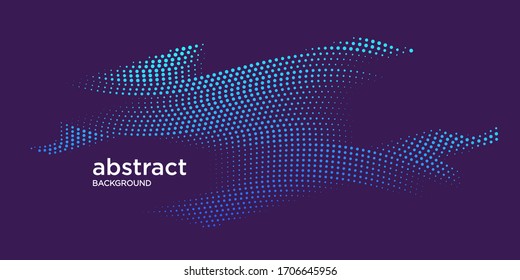 Modern colored poster for sports. Abstract vector style. dots and particles. Illustration suitable for design - Vector Illustration - Vector