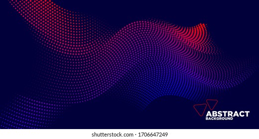 Modern colored poster for sports. Abstract vector style. dots and particles. Illustration suitable for design - Vector Illustration - Vector