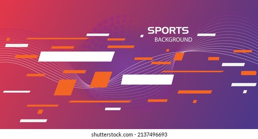 Modern colored poster for sports with elegant background - Vector illustration