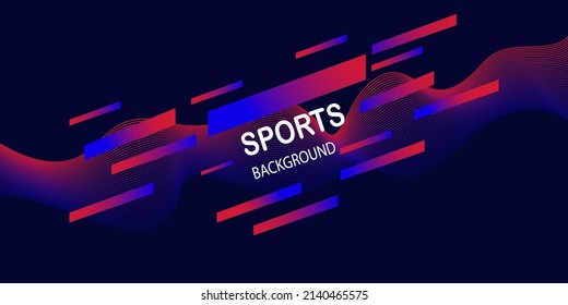 Modern colored poster for sports with elegant background. Vector illustration- EPS 10