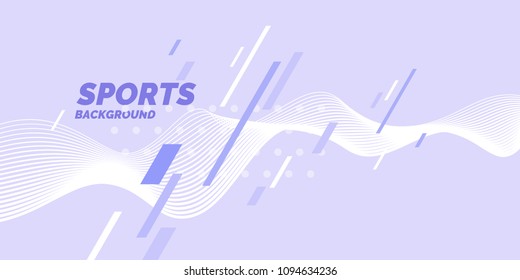 Modern colored poster for sports. Vector illustration