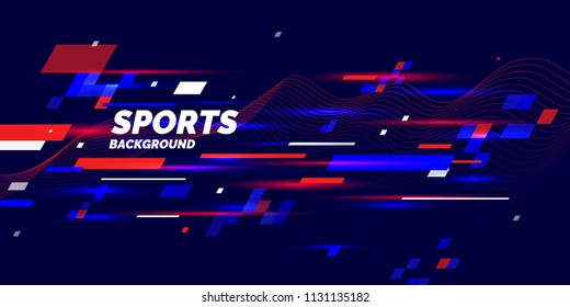 Modern colored poster for sports. Vector illustration