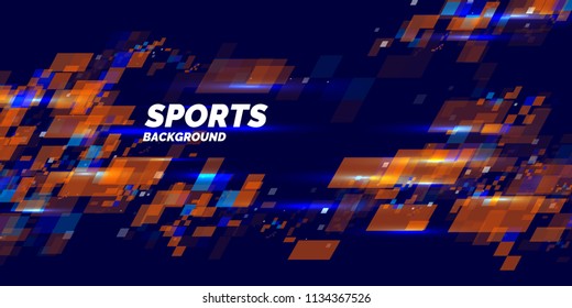 Modern colored poster for sports. Vector illustration Modern colored poster for sports. Vector illustration