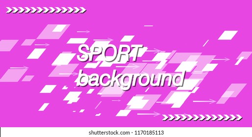 Modern colored poster for sports. Vector illustration