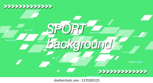 Modern colored poster for sports. Vector illustration