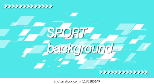 Modern colored poster for sports. Vector illustration